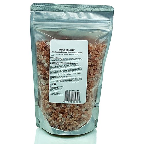 IndusClassic Himalayan Salt for Ceramic Inhaler or Neti Pot Refill Asthma Allergy Sinus - 1 lbs