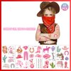 Pink Cowgirl Temporary Tattoo, Disco Cowgirl Temporary Tattoos Stickers Western Horse Rodeo Birthday Party Supplies for Bachelorette Birthday Y2K Cowgirl Party Supplies