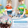 20 Pieces Polar Bear Animal Toy Figurines Set Includes Baby Bears 3D Model Educational Toys Bear Cake Toppers Christmas Birthday Gift for Boys and Girls Cake Decoration Craft Home Decoration