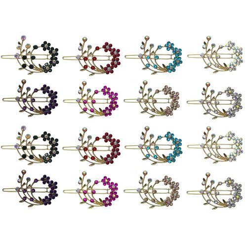 2 Sets of 8, 16 Count, Snap Clip Barrettes for Thin Hair Women, Young Girls U86200-2108-8-2