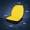 LP95233 Waterproof Seat Cover Cushioned with Oxford 300D Fabric for John Deere Compact Utility Tractor Seat Cover Back Up to 18" High Compatible with 3E Series, 3R Series, 4M Series,1023E Tractor
