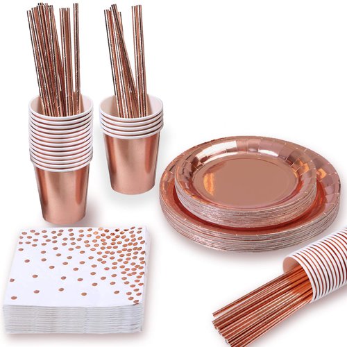 Rose Gold Party Supplies (Rose Gold Party Supplies (16 serves))