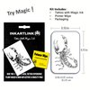 INKARTLINK Temporary Tattoos, Semi Permanent Tattoo Adult Art Design Waterproof Temp Tattoo Party Favors Tattoo Stickers Realistic Look, No Adhesive, Lasts 1-2 Weeks (Scorpion)