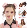 6 Pcs Set Heatless Hair Curler，Satin Heatless Curling Set, Heatless Curls Headband, Overnight Curling Headband, Heatless Curling Set, Creates Beautiful Curls Without Damaging The Hair (pale pink)