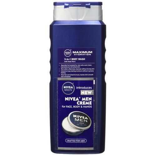Nivea For Men Maximum Hydration 3-in-1 Body Wash - 16.9 oz