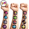 Paper Record Music Note Rock And Roll 50s Disco Temporary Tattoos 88 PCS Theme Birthday Party Decorations Favors Supplies Decor Cute Tattoo Stickers Gifts for Boys Girls Kids School Prizes Christmas