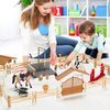Peagprav Horse Stable Figurine Playset Horse Club with Rider Horses Toy Figures Animal Toys Set for Boys and Girls Gifts for Girls and Boys 3 4 5 6 7 8 Years up