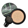 Air Cushion CC Cream Mushroom Head Foundation,BB Cream Makeup Foundation,Moisturizing Concealer,Long Lasting Full Coverage Waterproof,Even Skin Tone for All Skin Types (2# Natural, 20g)