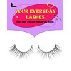 Onlyall Natural Lashes Wispy Lashes Natural Look False Eyelashes Natural Flared Eyelashes False Eye Lashes Soft Fluffy Lashes 7 Pairs D11 Gradual-10mm