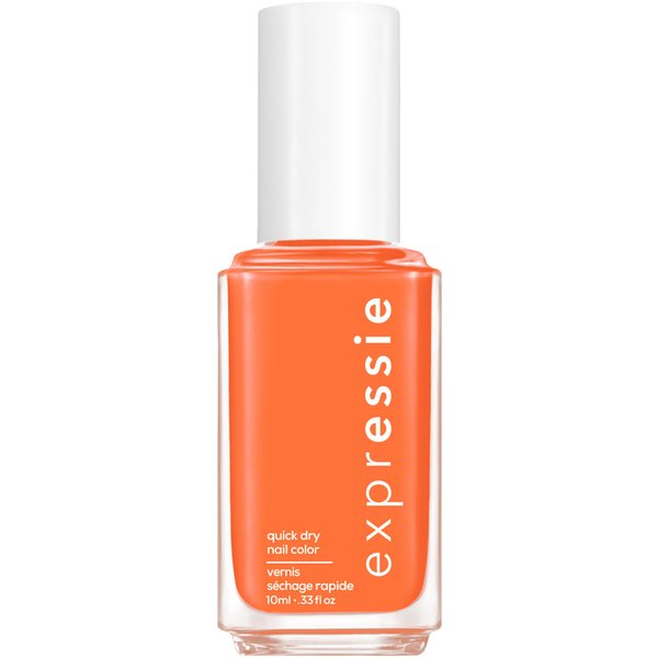 Essie expressie, Quick-Dry Nail Polish, 8-Free Vegan, Coral Orange, Strong At 1%, 0.33 fl oz