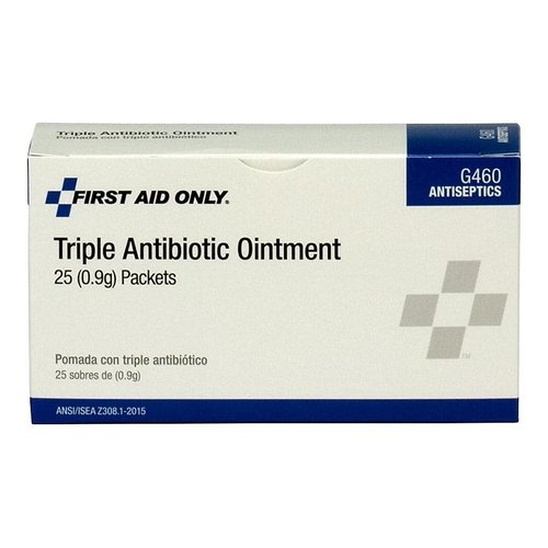 First Aid Only G460 Triple Antibiotic Ointment Packets, 25 Count