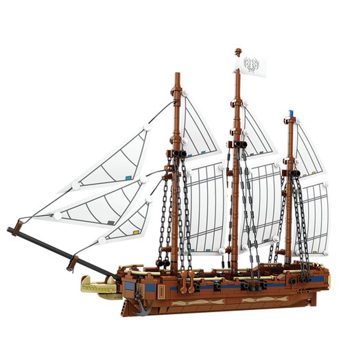 Oichy Ship Model Building Blocks Kits, Boat Sailboat Building Kits for Adults, Collectible Medieval Warships Creative Toy Building Sets for Boys Girls 6+ (637 PCS)