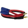 Yeebline EC5 to Banana Plug Battery Charging Cable, 2-Pack 0.3m 12AWG EC5 Male Connector to 4.0mm Banana Bullet Male Lipo Battery Balance Charger Adapter