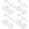 Alunsito Action Figure Display Stand 8 Pcs Assembly Action Figure Holder Clear Action Base Model Support Stand Doll Model Support Rack for 1/144 HG/RG Gundam Figure Model