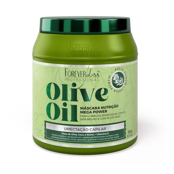 Forever Liss - Linha Olive Oil - Mascara de Umectacao 950 Gr - (Olive Oil Collection - Moisturizing Mask Net 33.51 Oz)
