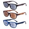 EYEGUARD 3 Pack Unisex Classic of Style Sunglasses Readers Outdoor Reading Glasses for Men and Women 3.00 - Not Bifocals