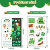 St. Patrick's Day Temporary Tattoos Sticker, 20 Sheets Luminous Temporarty Tattoo Shamrock Supplies Glow In The Dark Decorative Stickers for Saint Patrick's Day Party Favor Decoration
