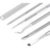 6-Pack Ingrown Toenail File and Lifters, Professional Surgical Stainless Steel Ingrown Toenail Removal Tool Kit, Manicure Treatment Pedicure Tools for Feet Under Nail Cleaner Correction Polish Pain