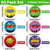 60 Pcs Super Theme Hero Party Plates for Super Theme Hero Birthday Party Decorations 9in Super Theme Hero Party Paper Plates Disposable Super Theme Hero Party Plates for Hero Birthday Party Supplies