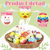 Gemscream 36 Pcs Easter Stress Relief Squeeze Eggs Slow Rising Sensory Play Easter Toys Easter Egg Fillers Easter Basket Stuffers for Kids Boys Girls Toddler Adults Party Favors