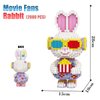 HONLANCH Animal Movie Fans Rabbit Micro Building Blocks Set（2000PCS 28cm High Series） Gift for Adults and Kids