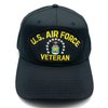 Infinite Hats US Air Force Veteran Patch Adjustable Baseball Cap (Black)