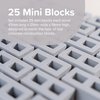 Inspire My Play 25 x Mini Silicone Building Blocks for Sensory Play and Messy Play - Construction Sensory Bin Filler - Creativity for Kids Sensory Bin
