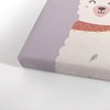 Smile Art Design Smile More Worry Less Cute Alpaca Purple Background Canvas Print Kids Room Decor Wall Art Baby Room Decor Kids Room Decor Nursery Decor Ready to Hang Made in The USA 12x8
