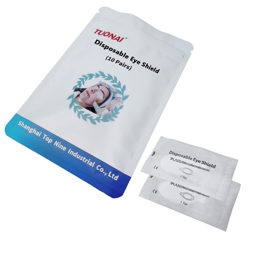 TUONAI Disposable Vee-shields 10 Pairs for IPL Hair Removal Beauty Fields Client Eye Protection