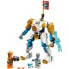 LEGO NINJAGO Zane’s Power Up Mech EVO Action Figure with Cobra Snake and Zane Minifigure, 71761 Collectible Mission Banner Series, Ninja Toys for Kids