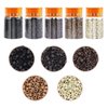 2500pcs Hair Extensions Beads Micro Links Rings Beads,5mm Silicone Lined Beads for I Tip Extend Human Hair