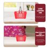 Kisangel Mini Shopping Basket 20Pcs Dollhouse Grocery Basket with Handles Plastic Picnic Basket for Pretend Play Toys, Red