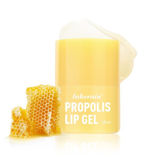 Honey Lip Butter Propolis Lip Gel - Moisturizing Lip Balm for Dry, Chapped Lips - Natural Lip Treatment with Beeswax - Long-Lasting Hydration & Protection