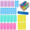 30Pcs Plastic Hair Curlers Rollers Set, Snap on Rollers Self Grip Rollers Hairdressing Curlers Hair Curlers No Heat Hair Rollers for Long Medium Short Thin Fine Hair with Mini Comb (5 Sizes)