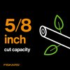Fiskars SoftGrip Bypass Pruner 5/8" Tree and Branch Cutter - Bypass Pruning Shears and Garden Clippers with Sharp Precision-Ground Steel Blade