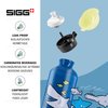 SIGG - Kids Water Bottle - Sharkies - Leakproof - Lightweight - BPA Free - Aluminum - 13 Oz, Blue