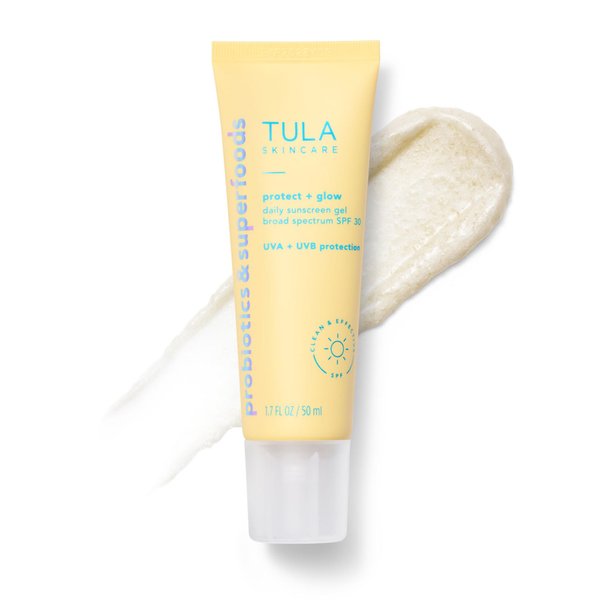 TULA Daily SPF 30 Sunscreen Gel - Broad Spectrum, Non-Greasy, Reef-Safe with Blue Light & Pollution Protection