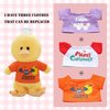 PowerPals Plush Duck Toy Includes Christmas Easter Halloween Outfits Plus A Gift Box It Walks Jumps Features Sound Movement Making It A Ideal Gifts for Kids Yellow 8.3”