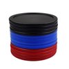 Kasteco 12 Pack 2.5 Inch Air Hockey Pucks for Small Size Table (Red Blue Black, 64x4 mm)