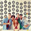 Sinload 8 Pieces Race Car Party Decorations Wheel Tire Garland Banners Car Tyre Paper Cutouts for Racing Car Birthday Party Favors Classroom Supplies