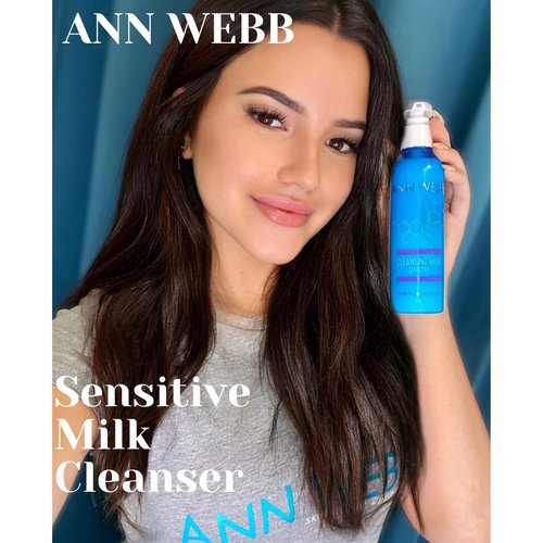 Ann Webb Sensitive Cleansing Milk - Gentle Daily Face Cleanser for Sensitive Skin Nourishes & Rejuvenates - Sensitive Milk Cleanser for All Skin Types w/o Irritating Ingredients. (2oz)