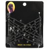 Pearl Hair Clips and Combs Set - Elastic Stretch Double Clips, Magic Combs, DIY Hair Styling Tool (Black)