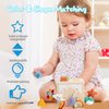 Twefex Pull String Activity Toy, Montessori Toys for Babies 6-12 Months, Wooden Activity Cube Baby Sensory Toys for 1 Year Old Boy Girl, Early Learning Baby Infant Toys 6 to 12 Months