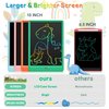 FLUESTON LCD Writing Tablet, Doodle Board Toys Gifts for 3-8 Year Old Girls Boys, 10 Inch Colorful Electronic Board Drawing Pad for Kids, Gifts for Toddler Educational Learning Travel Birthday, Green