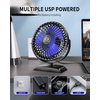 USB Desk Fan, Mini Fan but Powerful, Portable USB Fan with 3 Speeds, Quiet Table Personal Fan, 360°Rotate Coolness, Small Table Fan for Home,Office, Bedroom, Desktop,Travel, USB Powered, Black