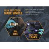 LEAKFINDER LF400 Cordless LED Leak Detection Flashlight Kit - Up to 6' Range, Blue LED Light, Slim Design, Fluorescent Enhancing Glasses, 3 AAA Batteries, Made in USA
