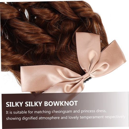 NOLITOY Hair Comb Curly Ponytail Human Hair Wigs hairpieces for women Fake Wig with Bow Ponytail Hairpiece curly wig Ringlet Ponytail Extension Long curly hair Polyester Miss Victoria