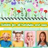 Baaxxango 120 Pieces Bean Sprout Hair Clips,Funny Plant Hairpins,Mixed Style Flower Butterfly Mushroom Little Grass Barrette Hair Accessories for Women,Girls,Kids,Party