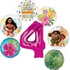 Moana 4th Birthday Party Supplies 7pc Balloon Bouquet Decorations