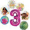 Moana 3rd Birthday Party Supplies 7pc Balloon Bouquet Decorations